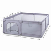 Large playpen Gray 180x200 - Mari Kali Stores Cyprus